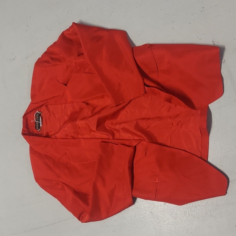 Reserved for the baddies. 100 percent silk! Red jacket!